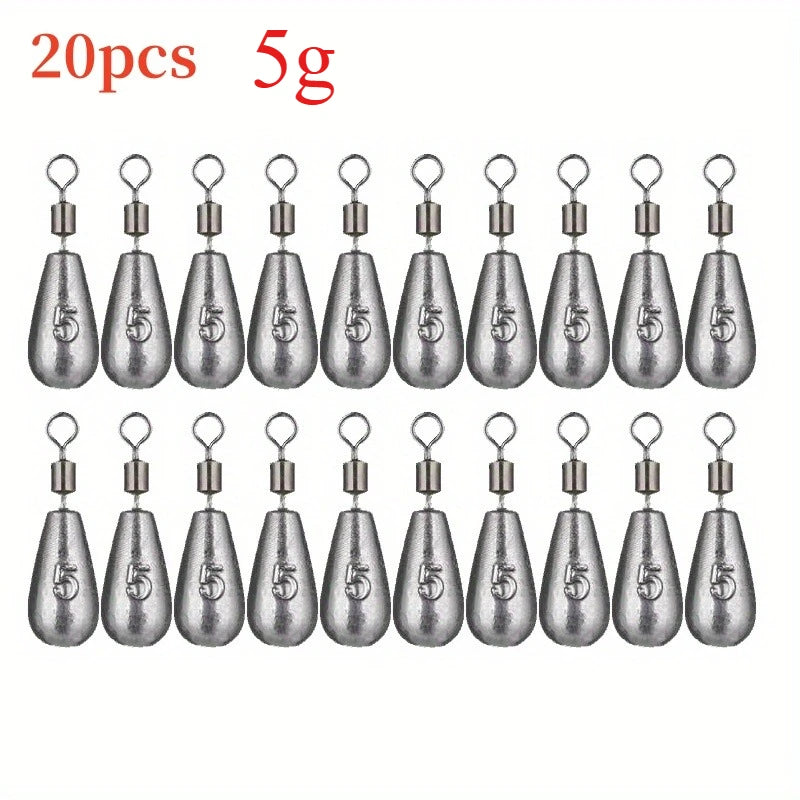 Lot of 20 teardrop weights