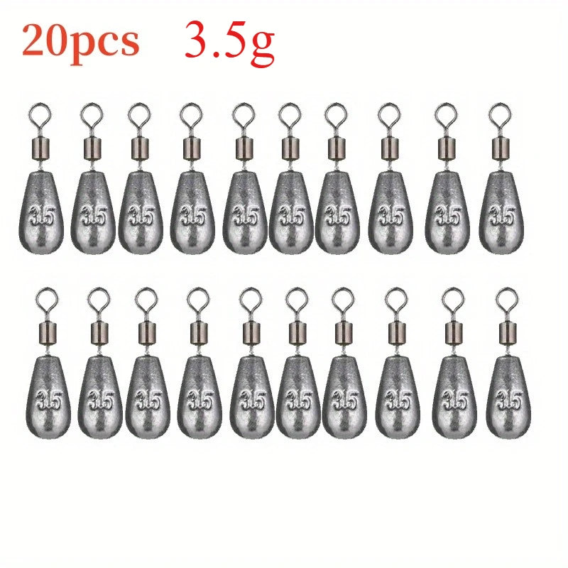 Lot of 20 teardrop weights