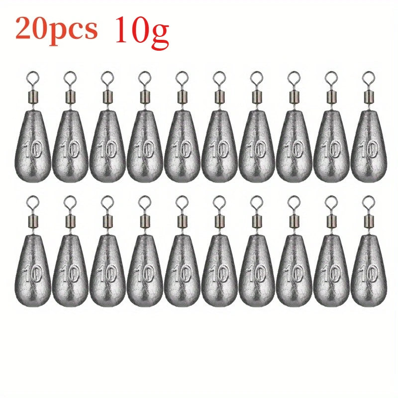 Lot of 20 teardrop weights