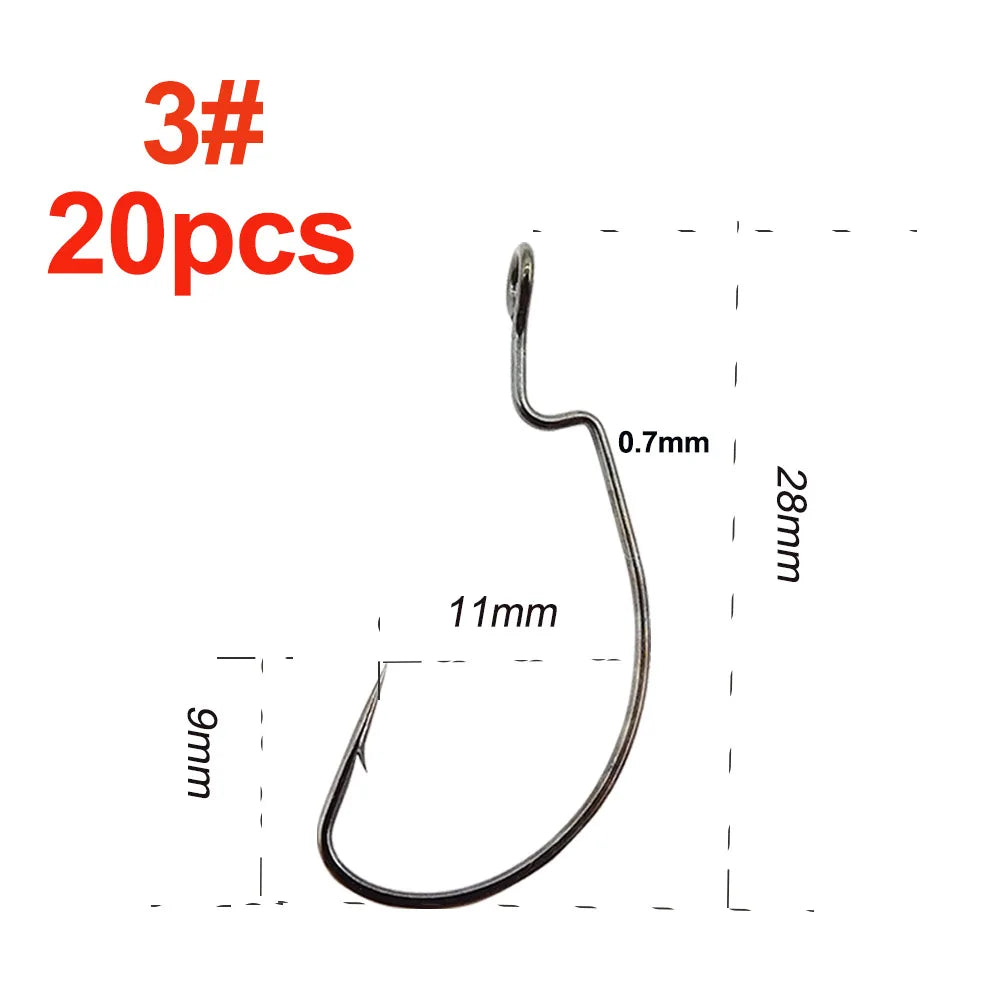 ESFISHING Anzuelo Curvo