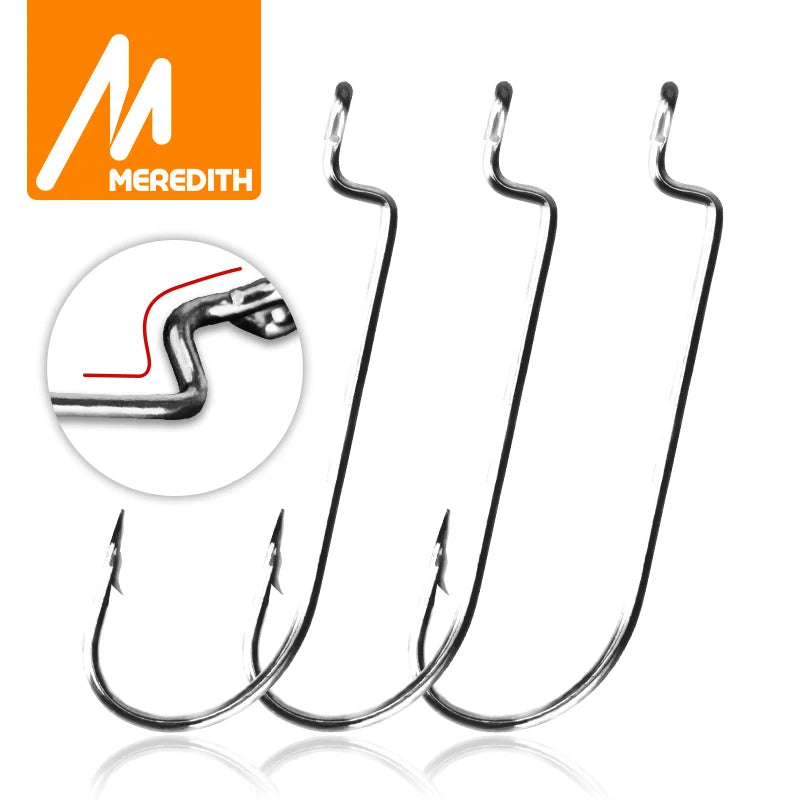 Anzuelos rectos Meredith 50 pcs