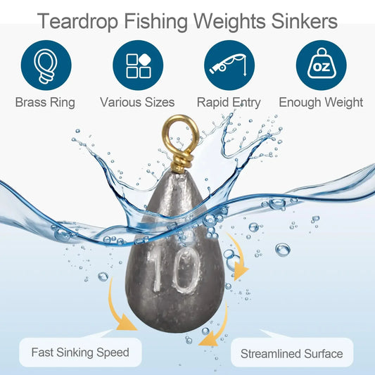 Lot of 20 teardrop weights