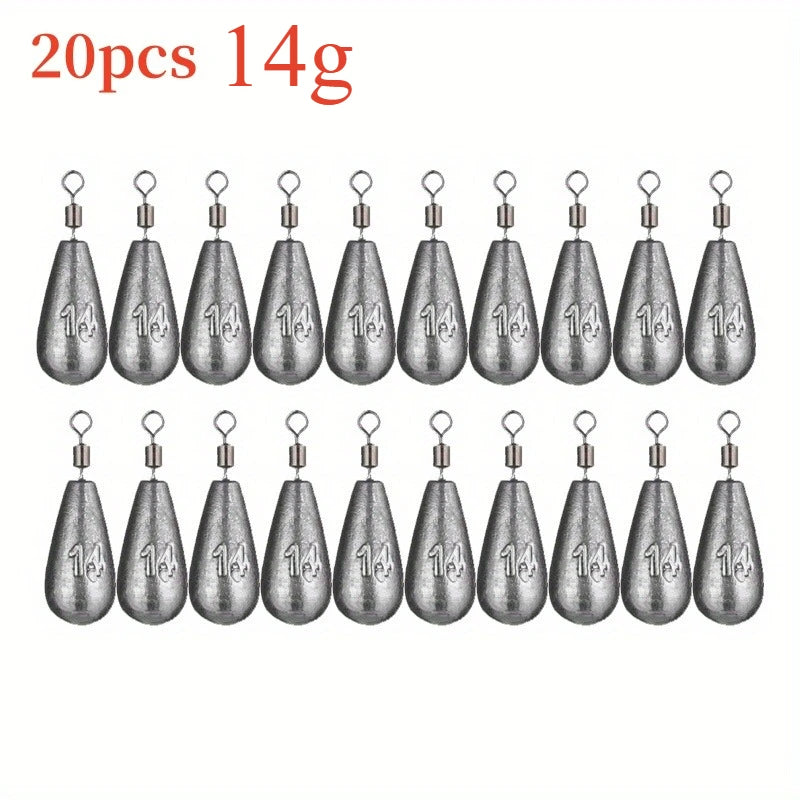 Lot of 20 teardrop weights