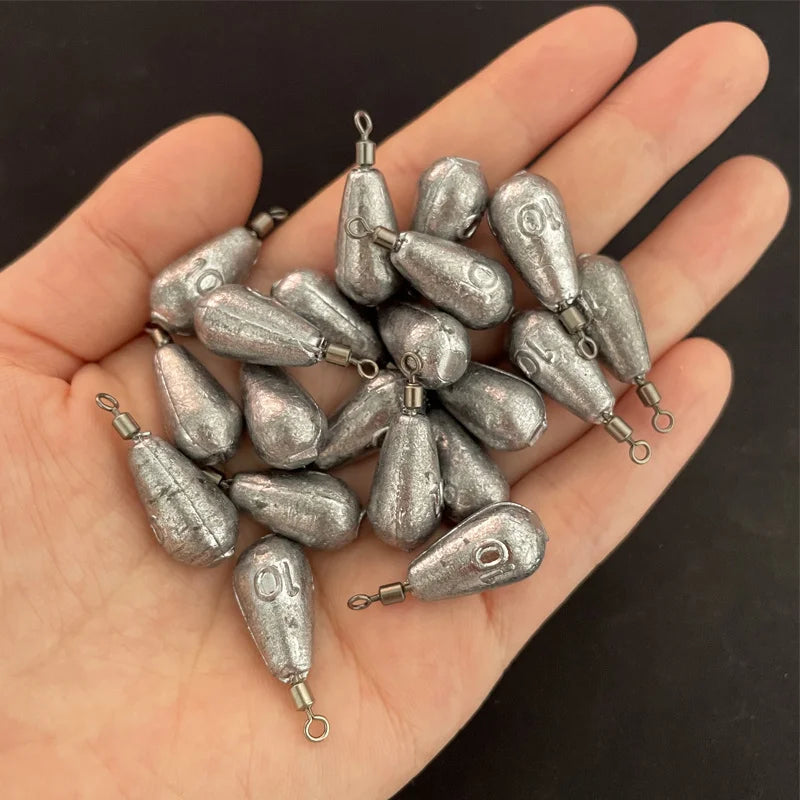 Lot of 20 teardrop weights