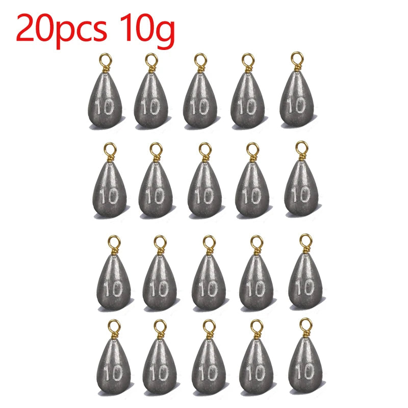 Lot of 20 teardrop weights