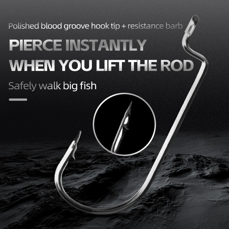 Anzuelos rectos Meredith 50 pcs