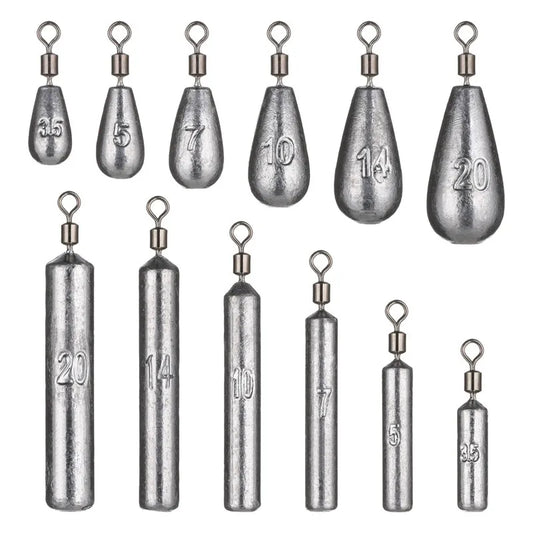 Dropshot / free rig sinkers 5 units 