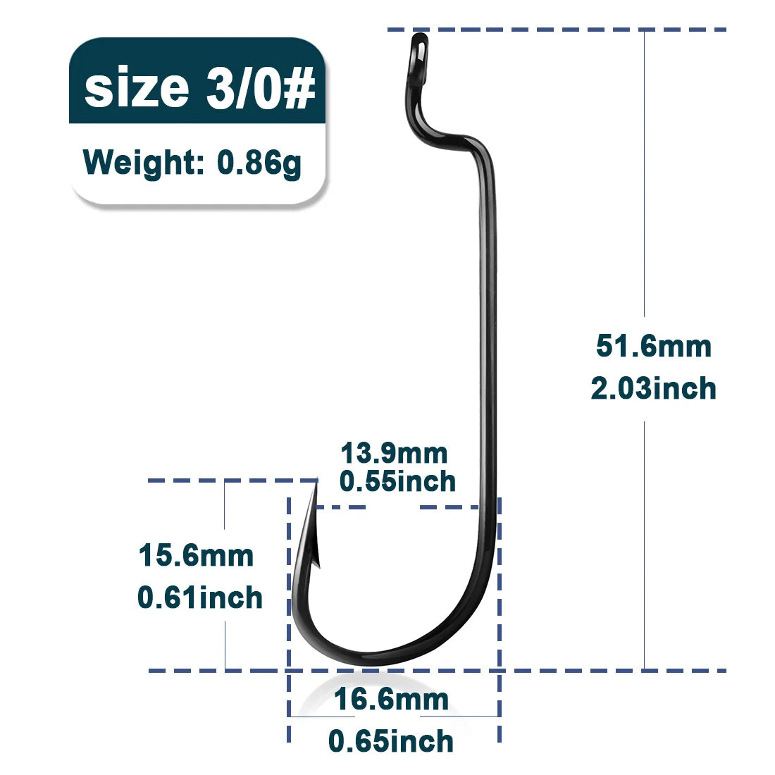 Hooks 9KM 50/100/200 pcs 