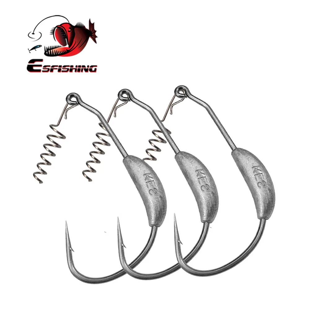 ESFISHING Anzuelo Muelle 5pcs